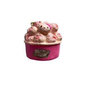 Hello Kitty Pink Popcorn Charm Squishy